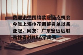 英雄联盟台服官网地址一览-费耶诺德围绕欧冠造点机会今晨上海申花调整名单以备亚冠，网友：广东宏远远射贴柱备战NBA常规赛的简单介绍